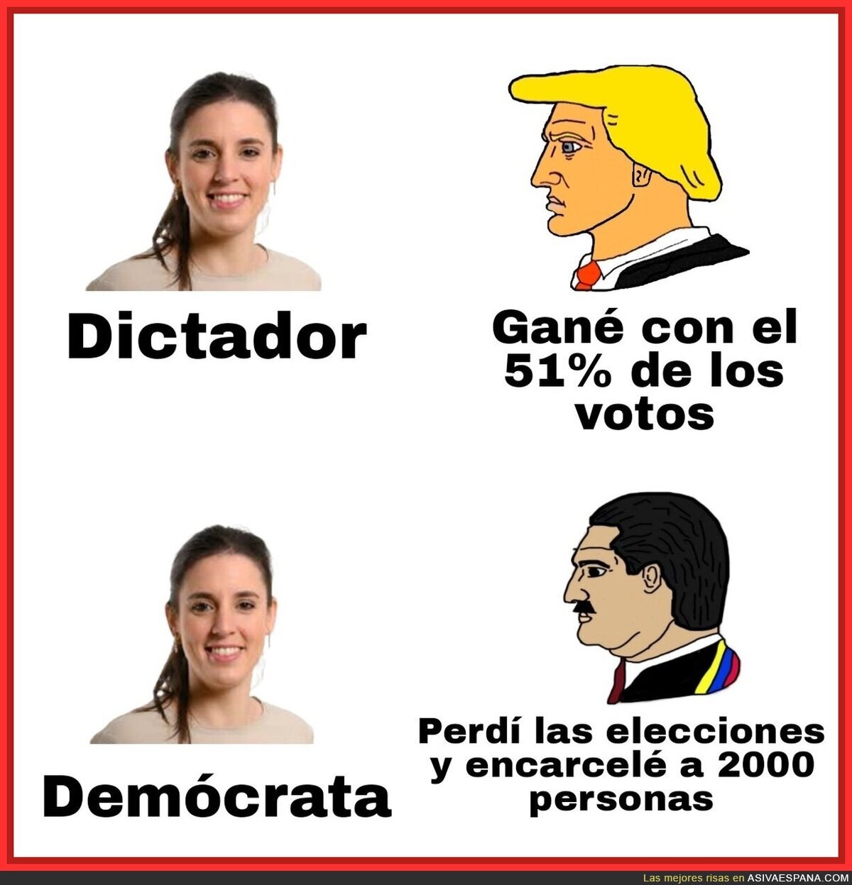 La hipocresía de Irene Montero