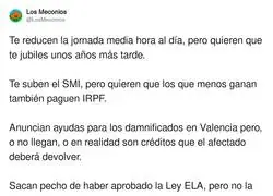 La estafa del Gobierno para la gente trabajadora