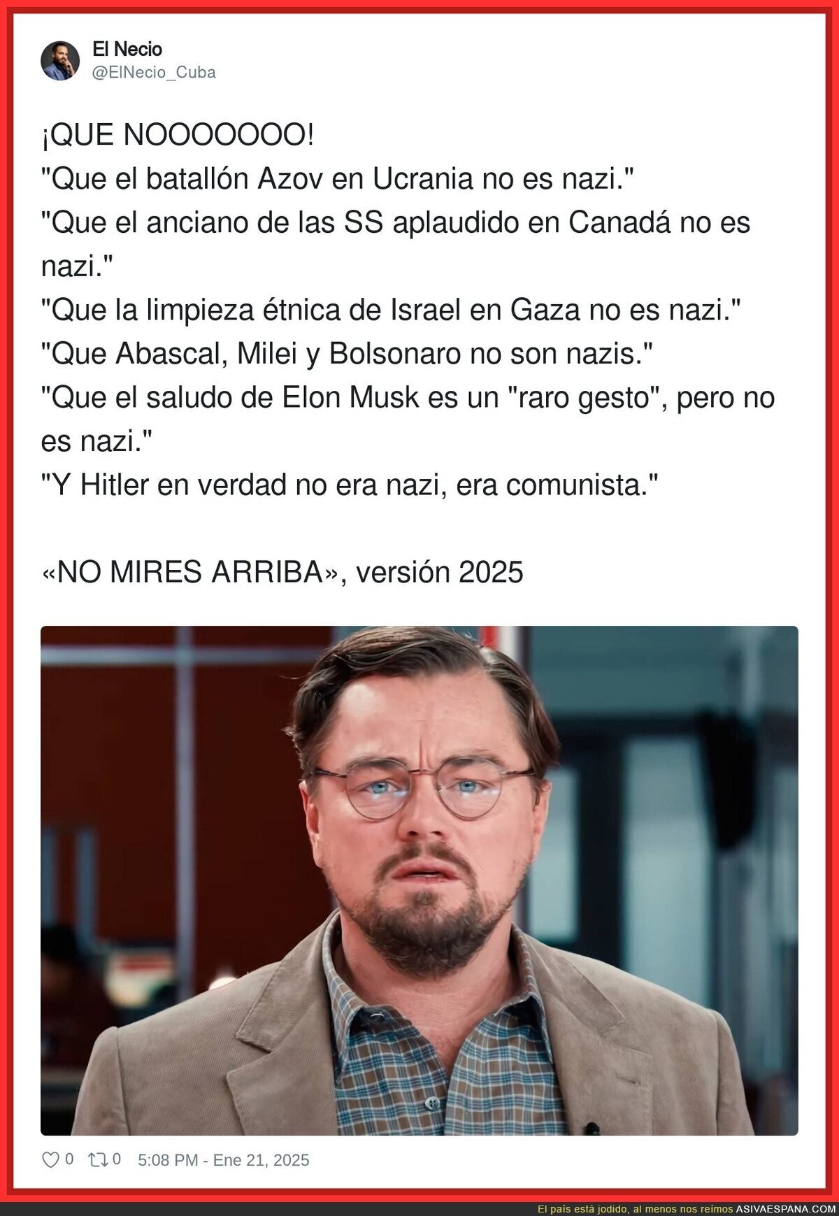 Que bien está la humanidad últimamente