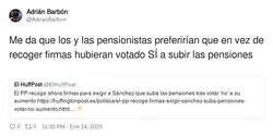 Recogida de firmas por los pensionistas