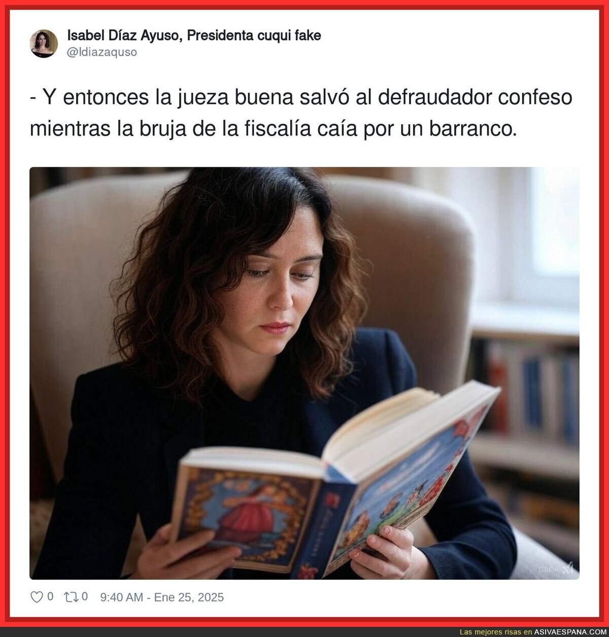 Ayuso contando sus cosas