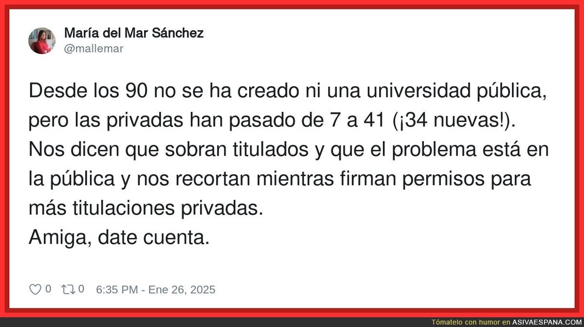 La preocupante situación con la universidad pública
