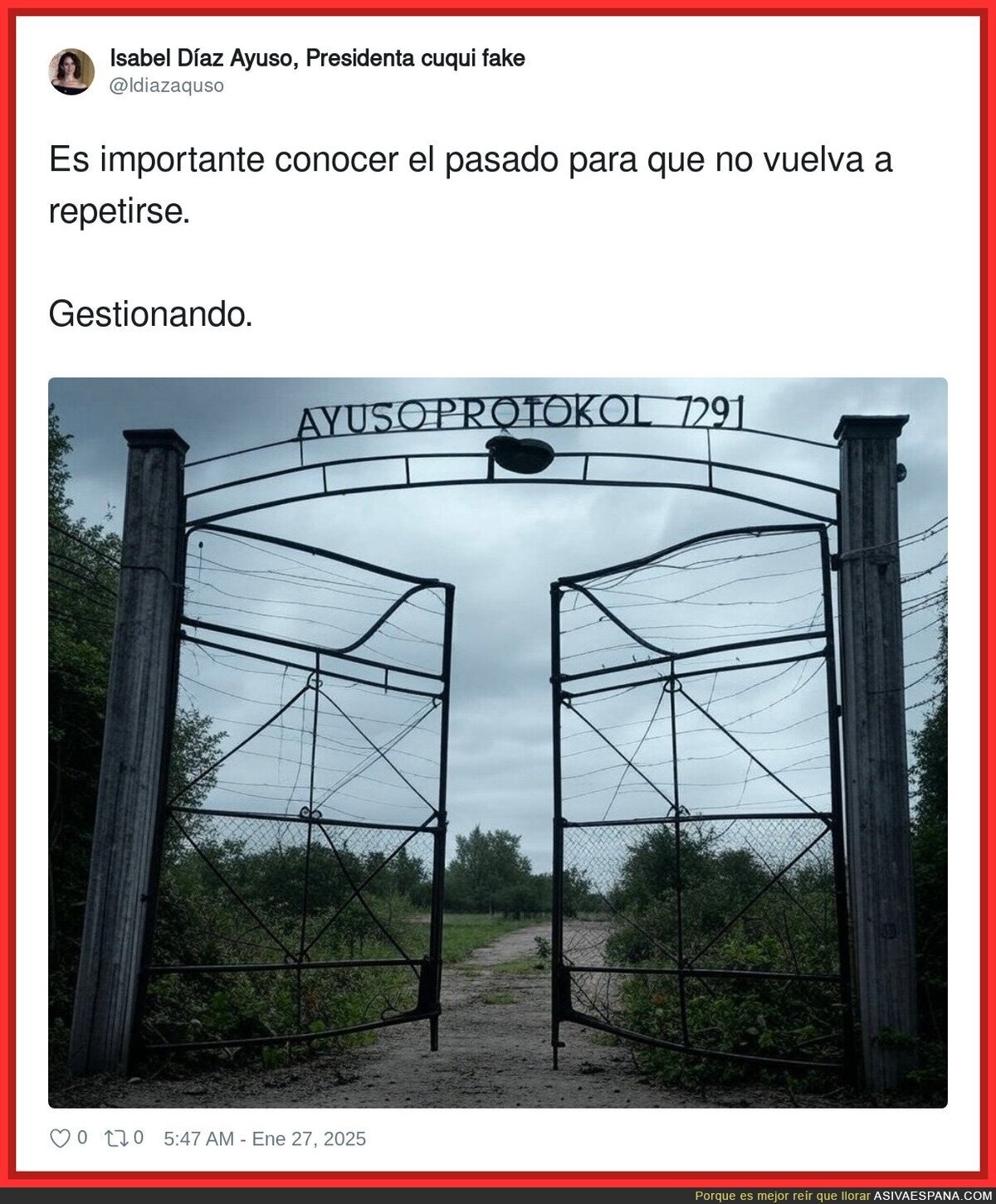 Ayuso la gran experta en graves situaciones