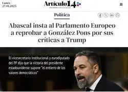 &iquest;Qu&eacute; cara pondran los voxeros cuando vean a Abascal lamiendo a Trump?