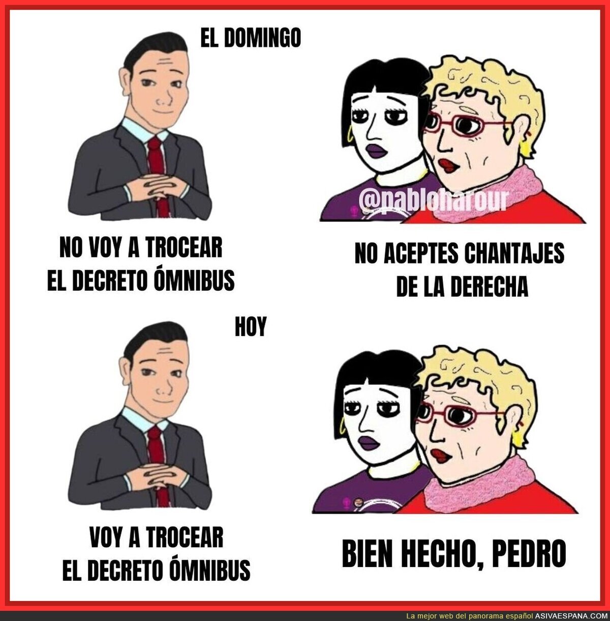 100% real la situación en España con la izquierda