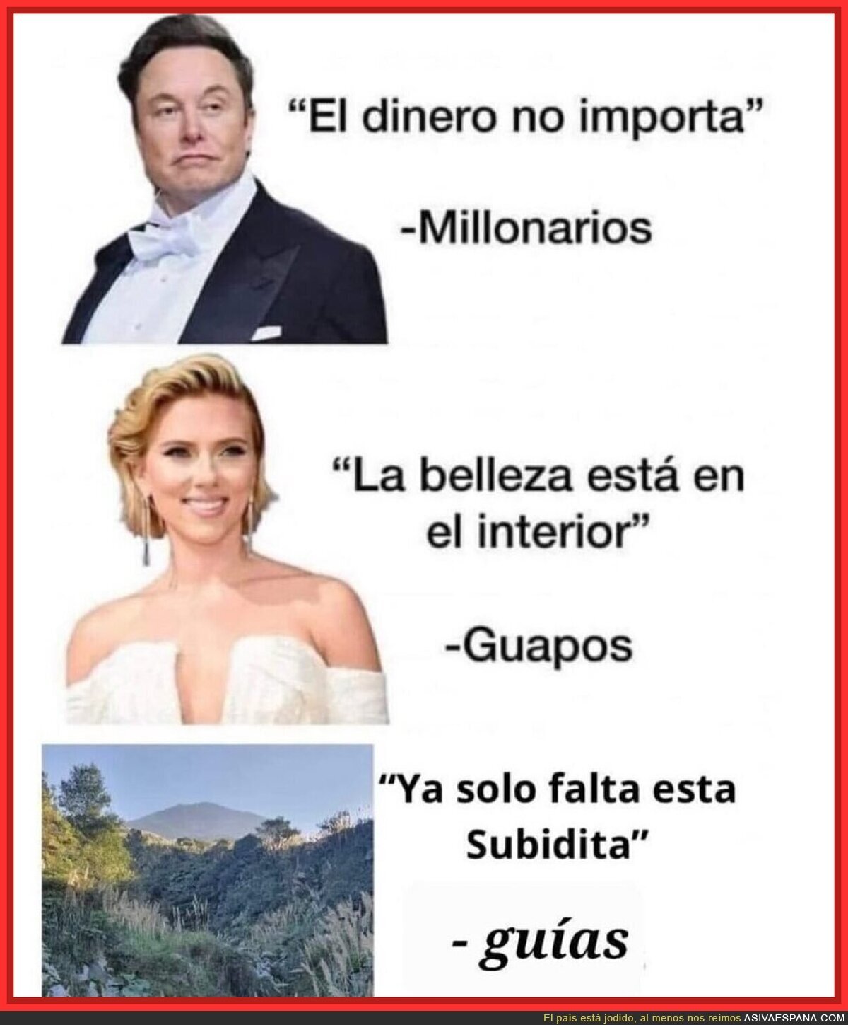 Los guías siempre dicen lo mismo