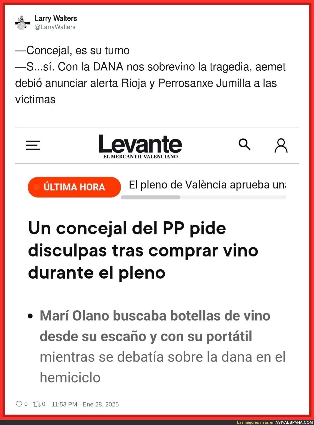 Las prioridades de la gente del PP comprando vino