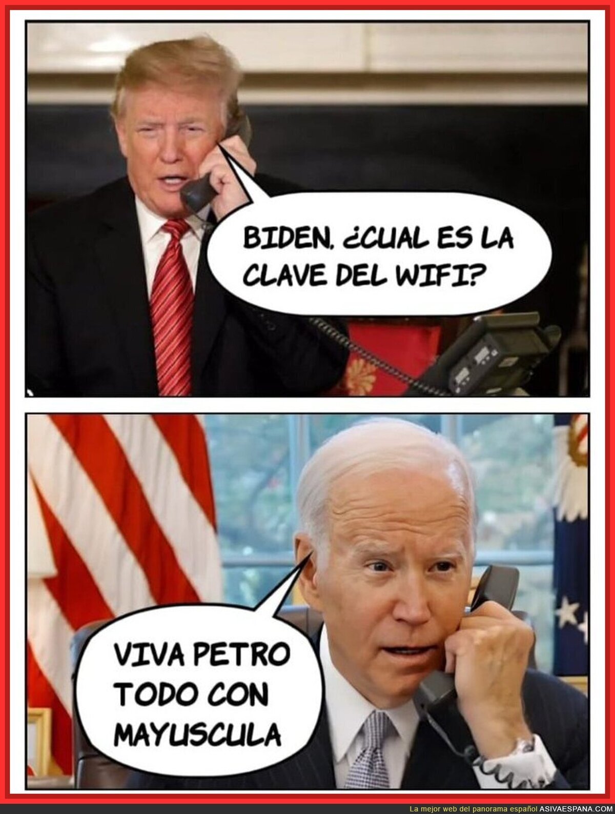 Sorpresa de Trump al llegar a la oficina oval