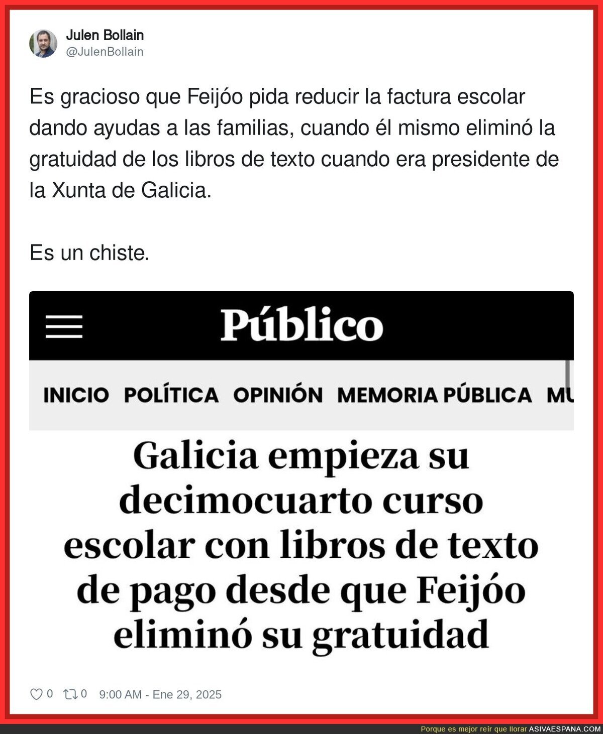 La credibilidad de Feijóo con las medidas que hizo en el pasado