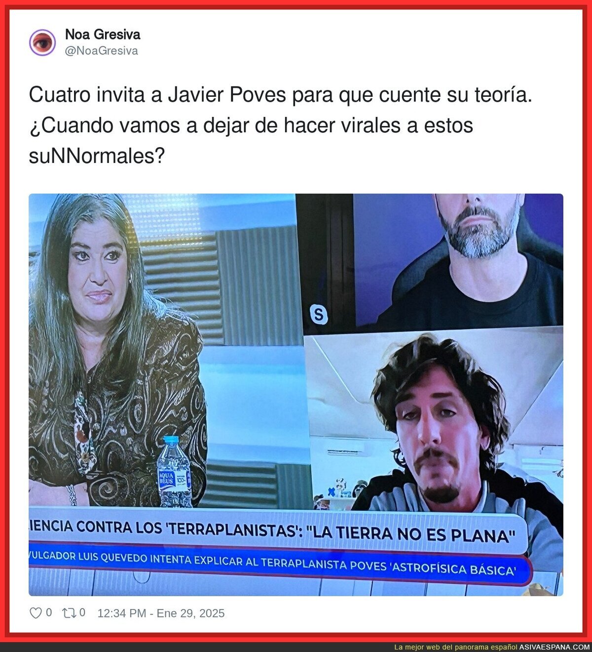 No avanzamos dándole voz a terraplanistas en televisión