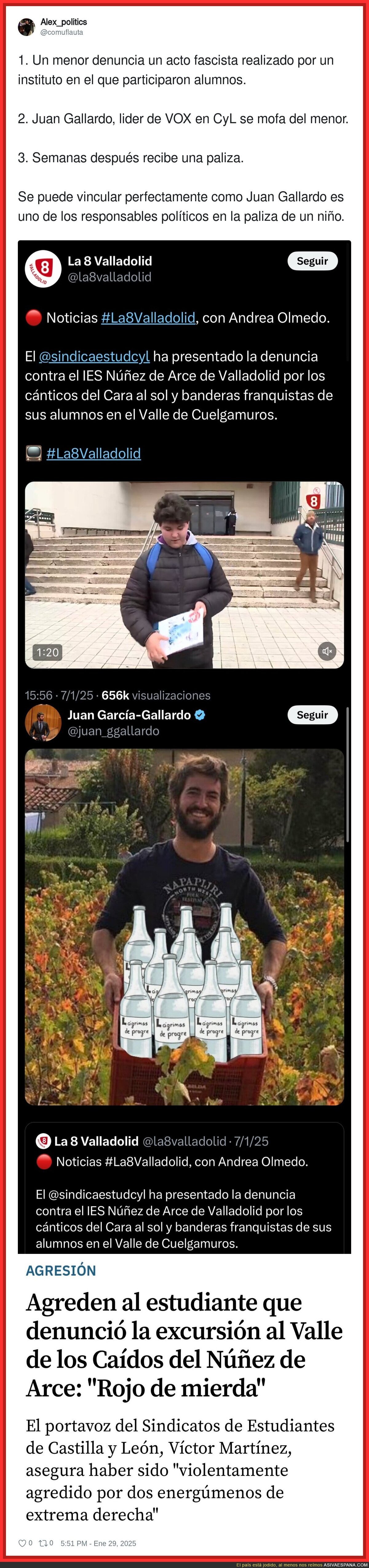 Juan García-Gallardo y su responsabilidad con un menor