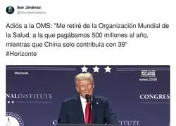 Trump pasa de la OMS