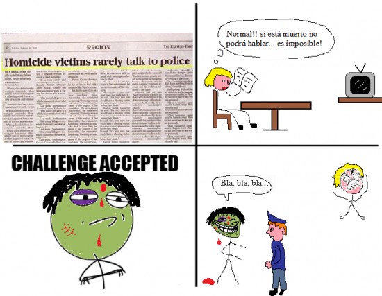 challenge accepted,FFFFUUUU,Homicidio,noticia,periodico,policia,troll face