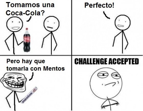Challenge_accepted - Coca-Cola con Mentos