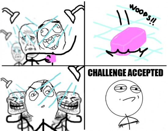 Challenge_accepted - El jabón en la ducha