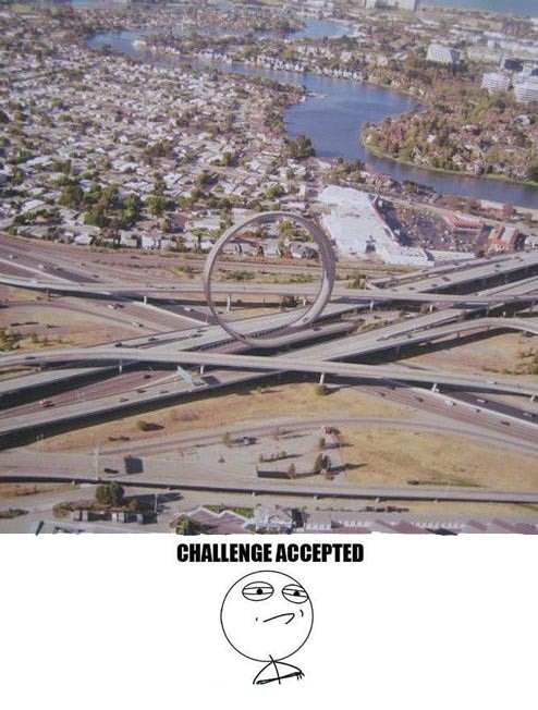 carretera,challenge acepted