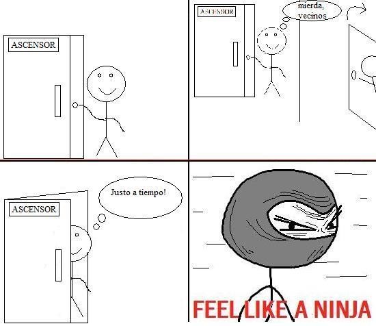 Feel_like_a_ninja - Vecinos + ascensor
