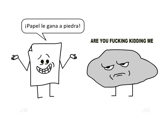 Kidding_me - Papel vs Piedra