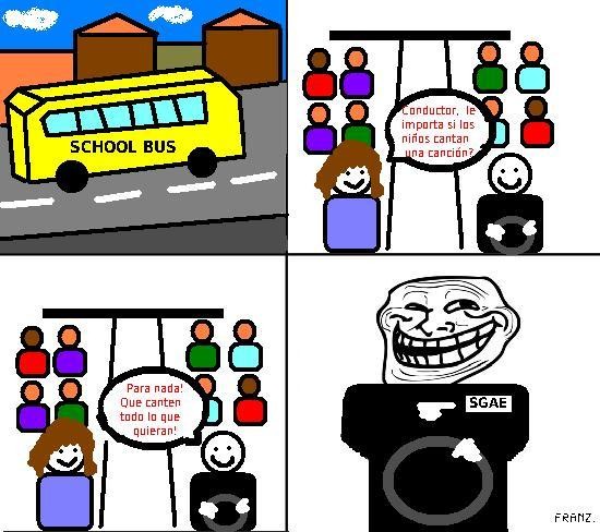 Trollface - Ni en los autobuses se salvan