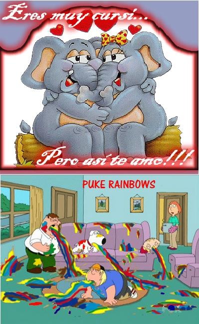 Padre de familia,Puke rainbows