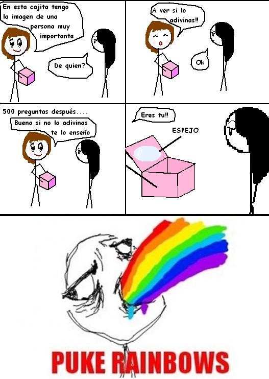caja,espejo,puke,puke rainbows,rainbows