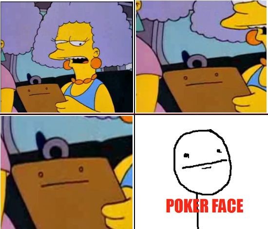 Face,Homer,Patty,Poker,Pokerface,Selma,Simpsons