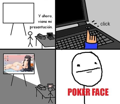 fon,pantalla,pivon,poker face,presentacion,proyetor