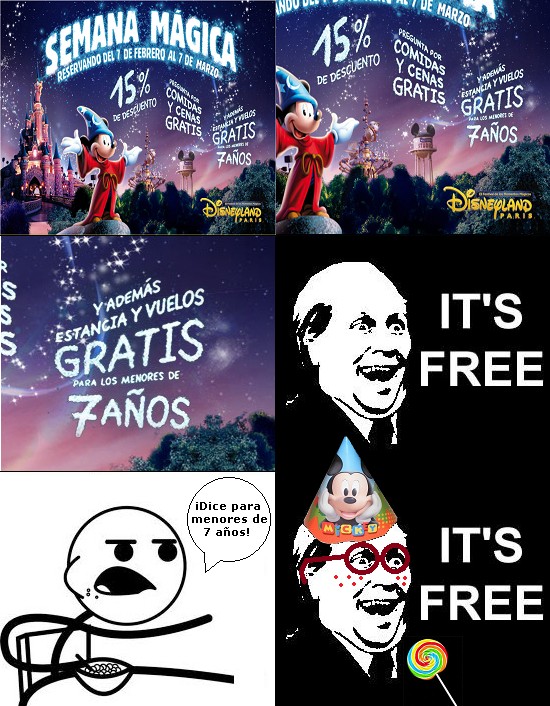 Its_free - Niños gratis a Disneyland