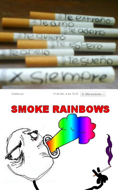 Cigarros,fumar arco iris,humo,Smoke Rainbows