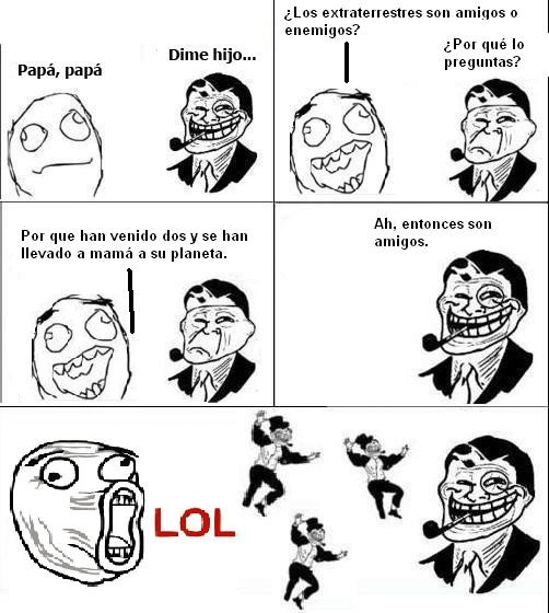 chiste,extraterrestres,troll dad