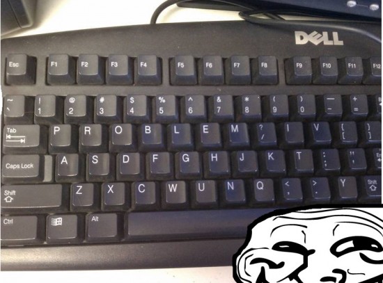 Trollface - Problem, keyboard?