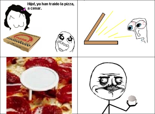 Me_gusta - En el interior de la caja de la pizza...