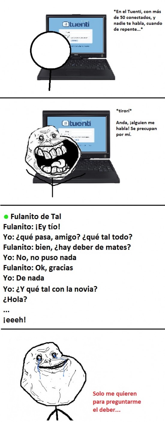 chat,deberes,forever alone,tuenti