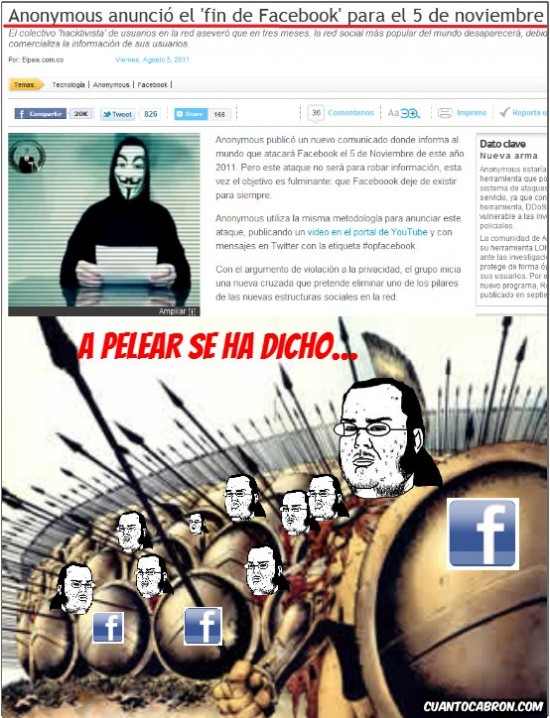 Anonimous,Facebook,Friki,Guerra