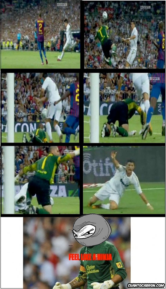 Feel like a ninja,Penalti,Ronaldo,Valdés