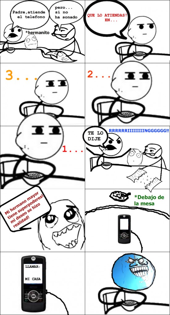 Cereal guy,contestar,I lied,movil,Newspaper
