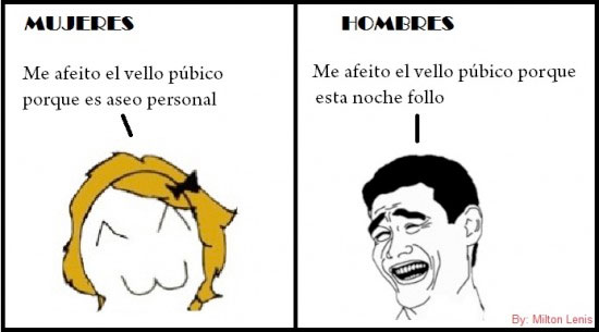afeitarse,hombres,mujeres