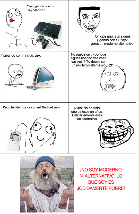Trollface - ¡No soy hipster!