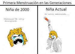 Enlace a Primera mestruación