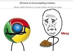 Enlace a Chrome no acepta cookies