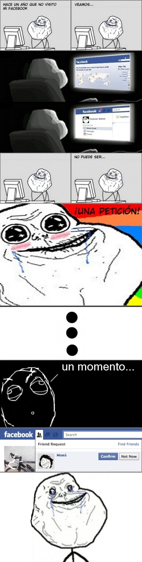 amistad,Facebook,Forever alone