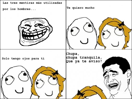 hombres,mentiras,mujeres,trollface,yao ming