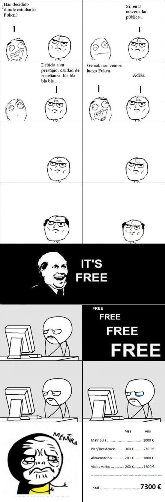 Facultad,Free,gratis,Mentira,universidad