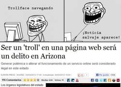 Enlace a Arizona no quiere a Trollface