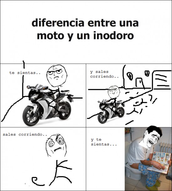 Otros - Diferencias entre una moto y un inodoro