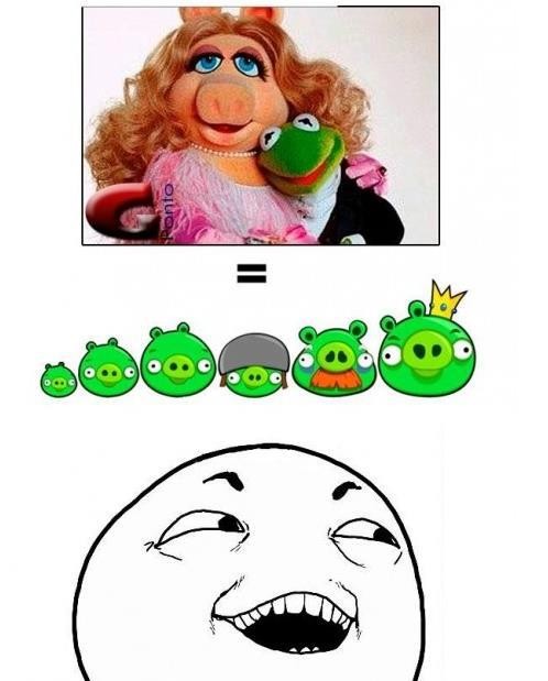 angry birds,los muppets