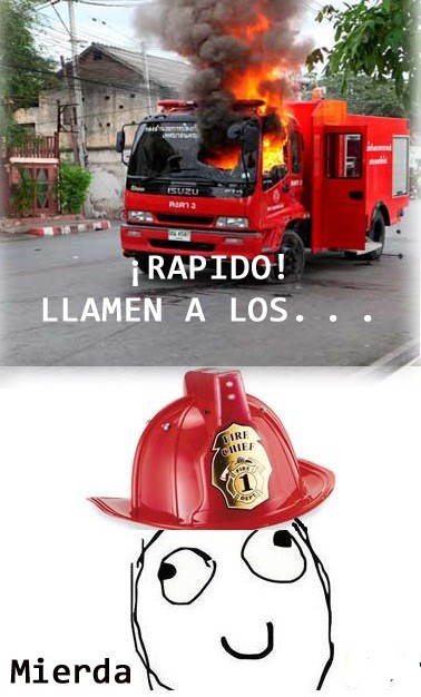 bomberos,camión,fuego,lol,quemar,retarded
