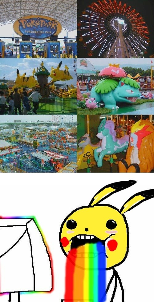 entei,Pikachu,pokepark,raikou,suicune,venuvasaur