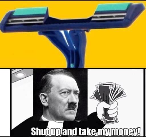 afeitar,bigote,Comprar,cuchilla,Hitler,Shut up and take my Money