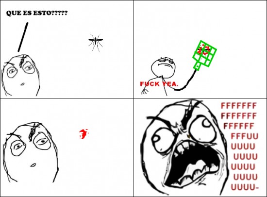 Ffffuuuuuuuuuu - El maldito mosquito que deja mancha